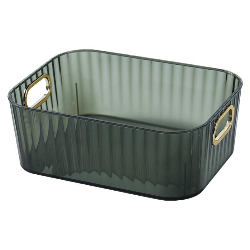 

Storage Drawers 1Pc Stylish Organizer Desktop Clothes Box Cosmetics (Transparent Green)