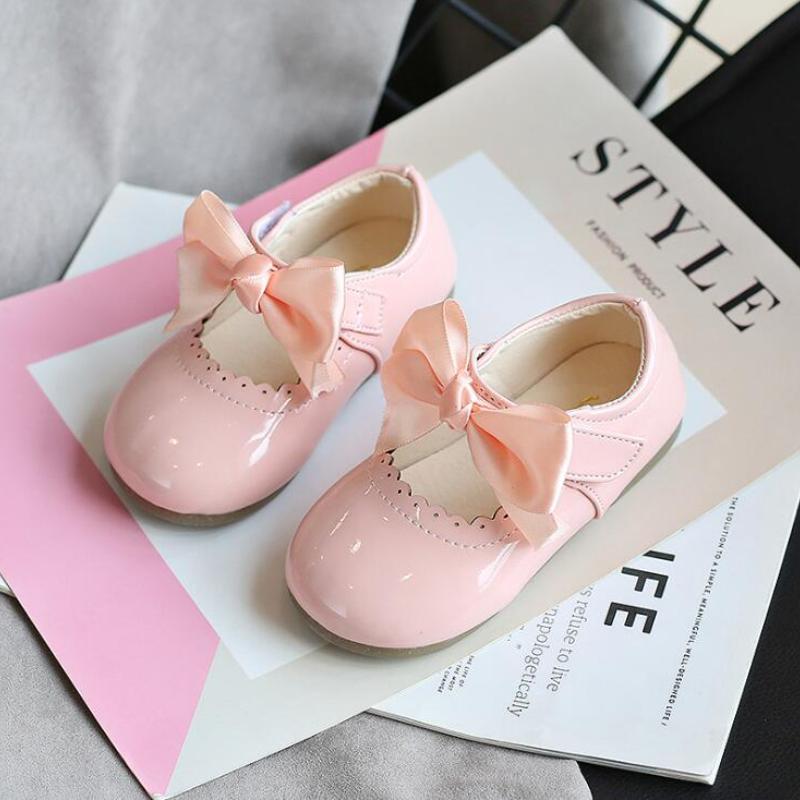 

Flat Shoes Girls Leather Princess Dress Single Kids 2021 Pu Autumn Baby Sneakers Sandals Toddler Breathable Casual School, Black