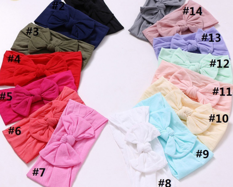 

Baby, & Maternity30Pc/Lot Born Kids Handmade Knit Wide Nylon Headbands,Knotted Bow Ribbed Headband,Children Girls Hair Aessories Drop Delive, Can choose any color