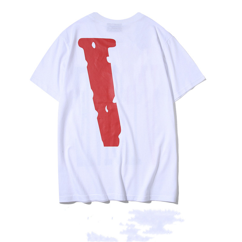 

High-quality cottonMen's T-Shirts European and American short-sleeved fashion casual letter trend short t shirts, White;black