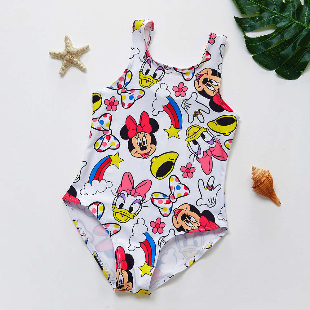 

Children's suit children's one piece girl cartoon swimsuit, Black