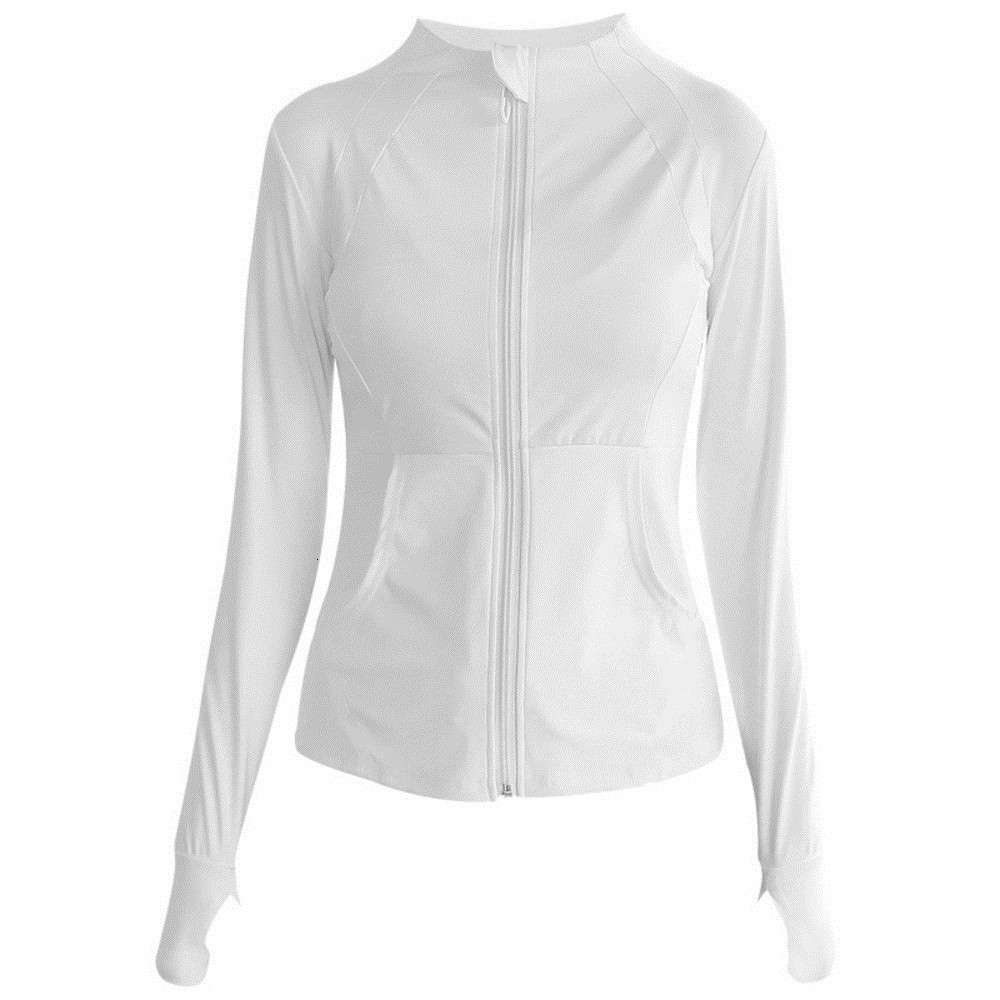 

Lulu Yoga Jacket Women zipper cardigan autumn long sleeve winter loose new white running fitness top sportswear, Gray