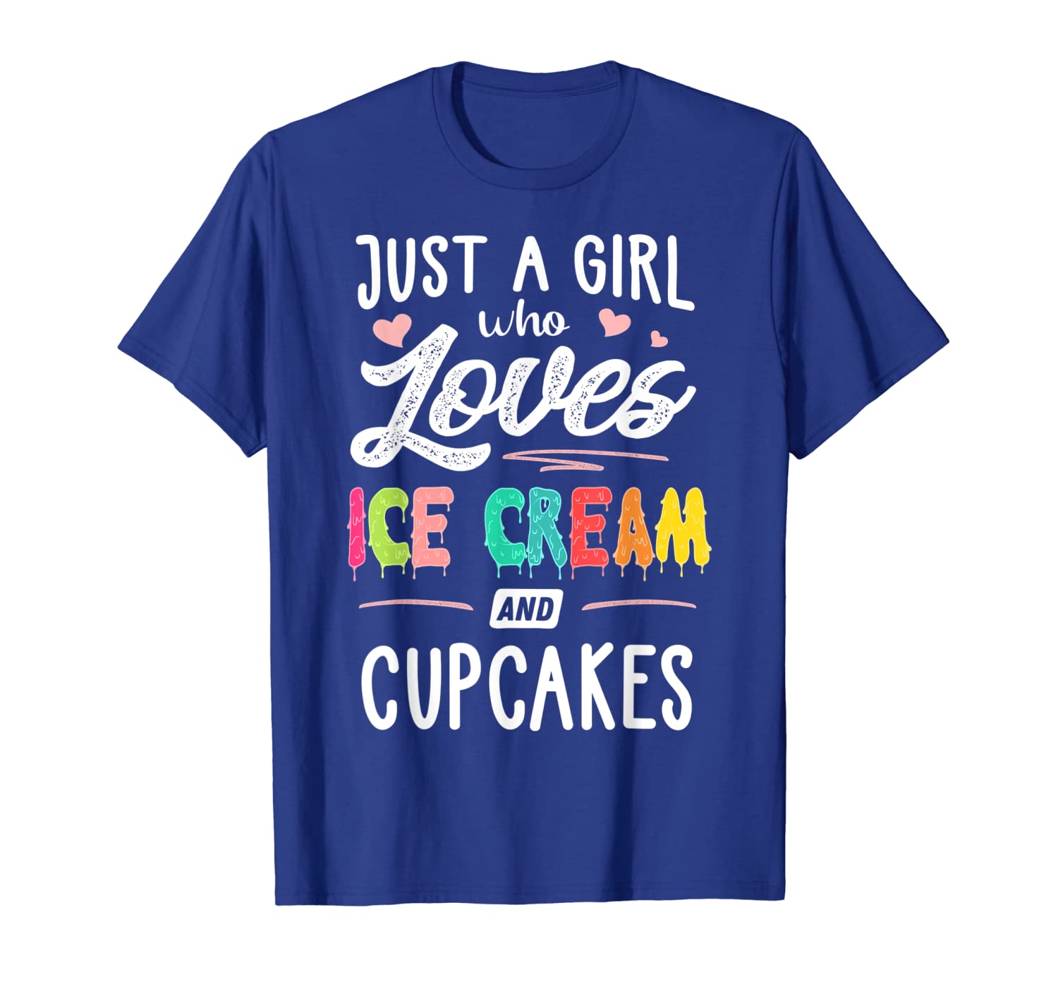 

just a girl who loves ice cream and cupcakes gift women t-shirt, White;black