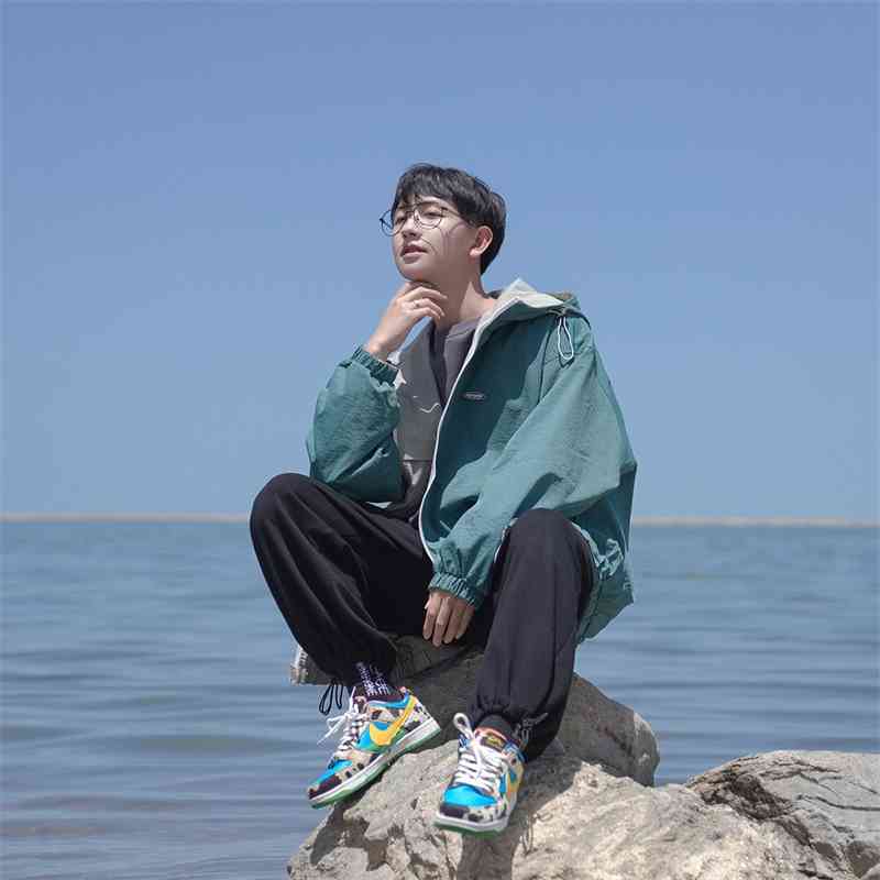 

2021 double jacket autumn new Korean loose Hoodie Hong Kong fashion student coat, Black