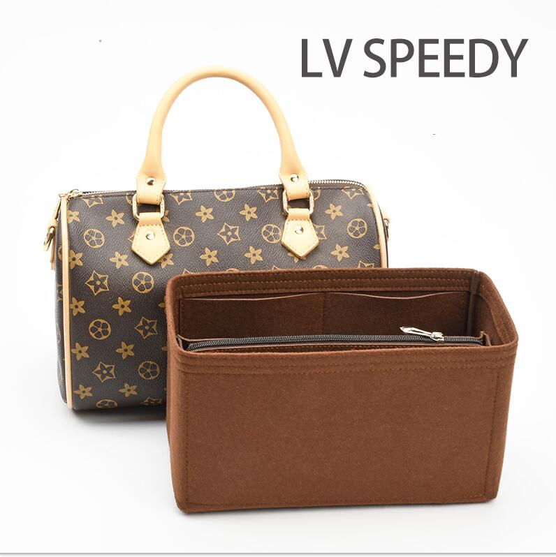 

For mini speedy pillow bag makeup organizer felt insertion bag multifunctional travel makeup girl storage makeup bag insertion, Customize