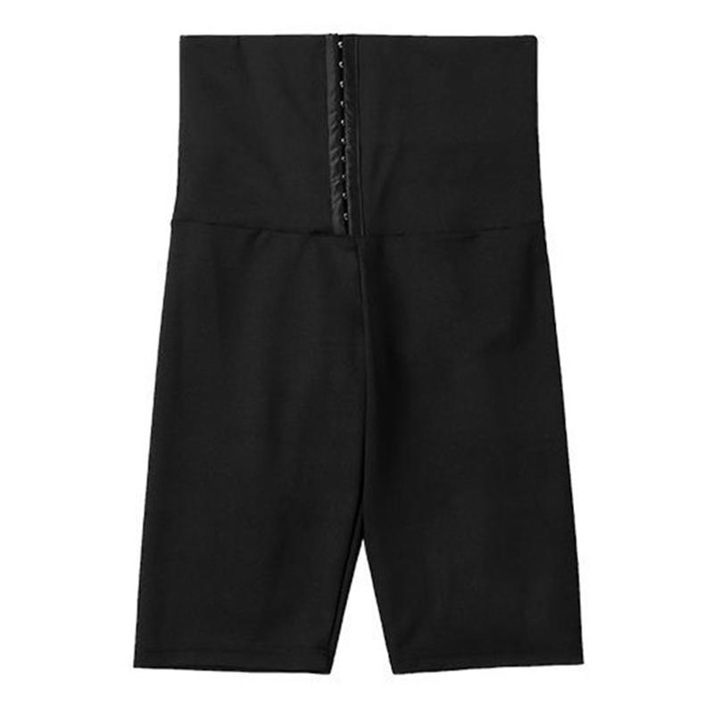 

Yoga Outfit Sauna Sweat Pants Mid Thigh High Waist Heater Shorts Weight Loss Shapewear Women Leggings Black