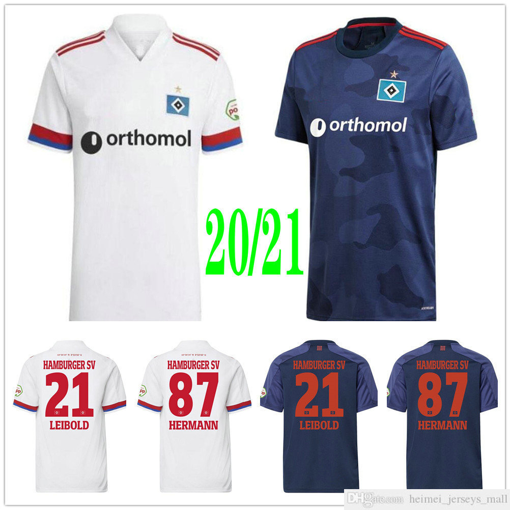 

2020 2021 Hamburger SV Soccer Jerseys HEYER NAREY GJASULA WOOD HUNT ONANA VAGNOMAN DAVID Custom 20 21 Home Away Adult Kids Football Shirts, Black;yellow