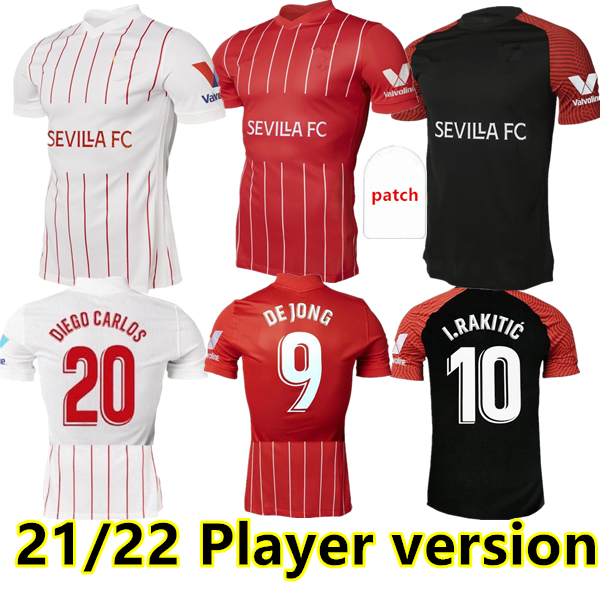 

2021 2022 Sevilla OCAMPOS Soccer Jersey Player version NAVAS EVER BANEGA DE JONG EL HADDADI TORRES RAKITIC VAZQUEZ KOUNDE Football Shirt Kits, 21/22 away