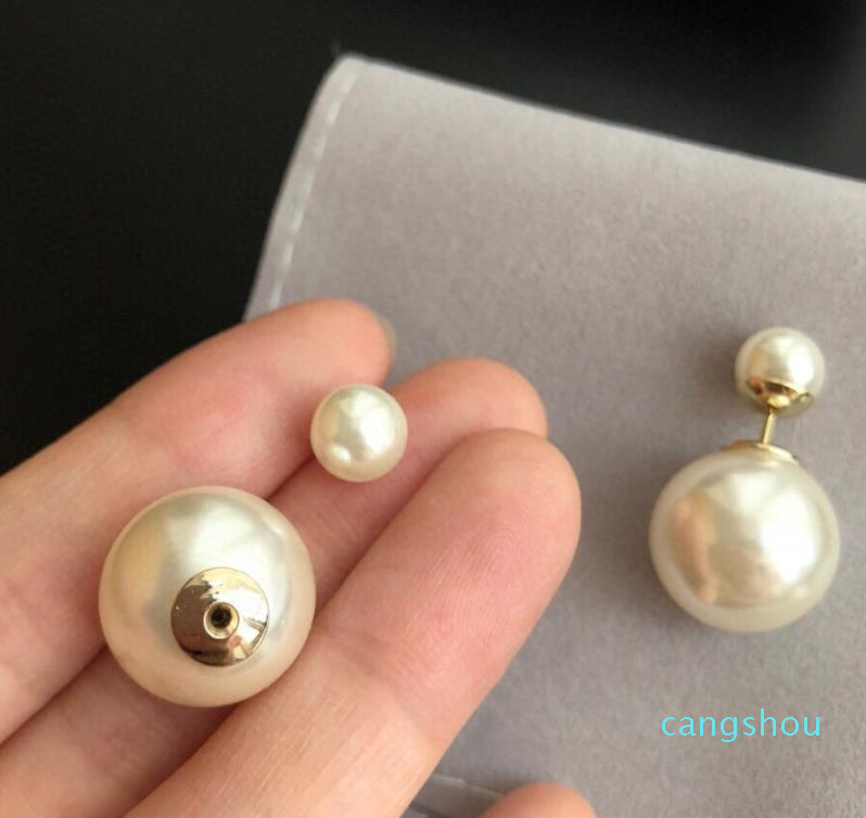 

luxury- High Quality Pearl Earrings Fashion Earrings Simple Size Pearl Earrings for Woman New Design Jewelry Supply