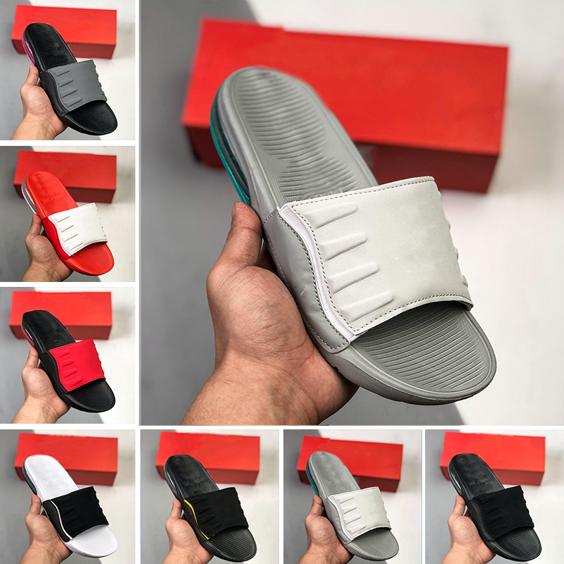 

2021 Summer 98 men women slippers fashion slides 98s Unisex triple black white grey outdoor slide mens flat flip flops beach hotel slipper platform sandals 36-45, Color#1