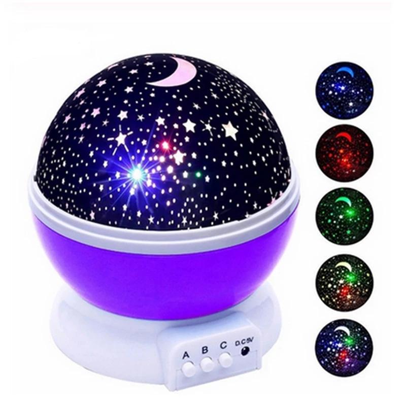 

Projector Lamps Sky Bulbs Star Moon Galaxy Night Light For Children Kid Bedroom Decor Rotating Nursery LED Lamp