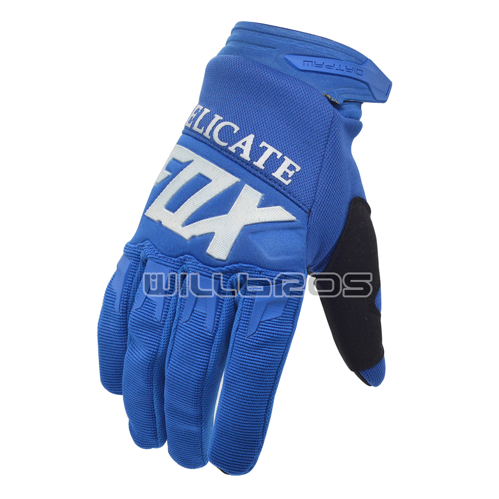 

Delicate Fox 360 Blue Race Gloves MX MTB BMX SX Motocross Bicycle Cycling Dirt Bike