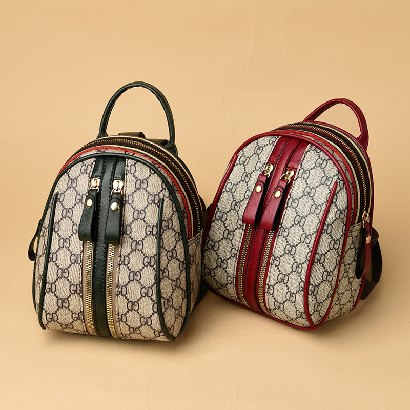 

2020 New-Bag-Style Womens Shoulder Bag Mini Backpack Fashion Western Style Summer Students, Dark brown