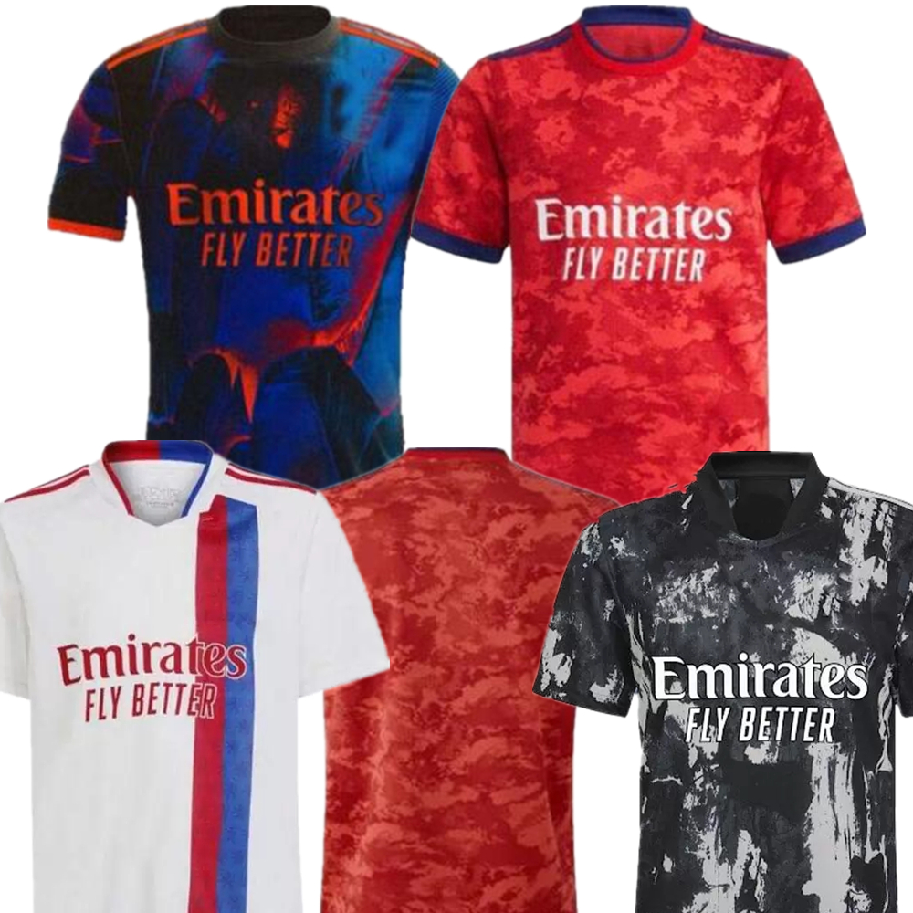 

PAQUETA EKAMBI DEMBELE SHAQIRI Soccer Jersey 22 23 KADEWERE CAQUERET CHERKI Maillots de football Shirt 2022 2023 Men + Kids Kits Customize, Black;yellow
