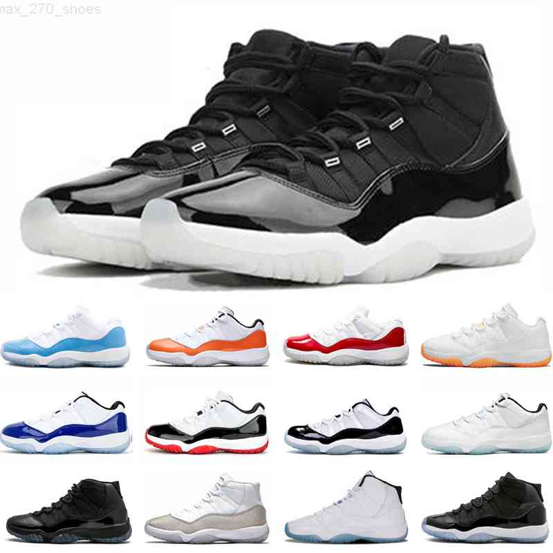 

11 11s Men Women Basketball Shoes 25th Anniversary low White Bred Concord 45 Gamma Blue Metallic Silver Platinum Tint womens mens sneakers trainers, #15 total orange 40-47