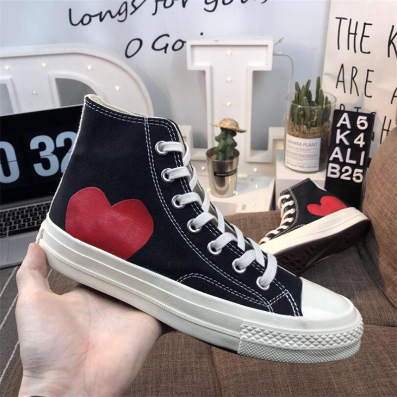 

Classic Skate Shoes Chuck Canvas Play Jointly Big Eyes High Top Dot Heart Women Men Fashion Designer Sneakers Chaussures