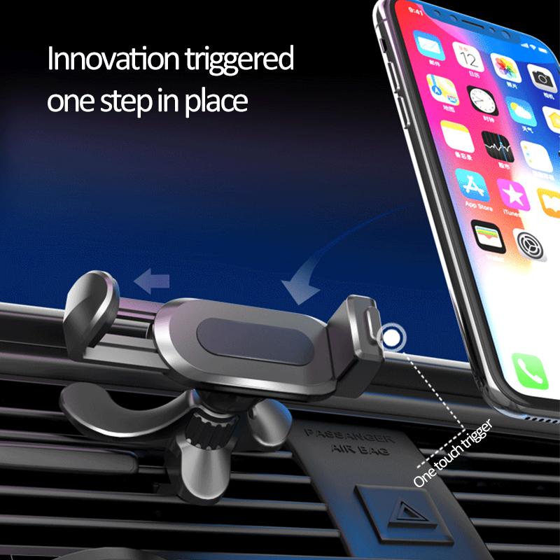 

Cell Phone Mounts & Holders Car Holder For In Air Vent Mount Bracket Universal Mobile GPS Stand 11 Pro S8 Note 8