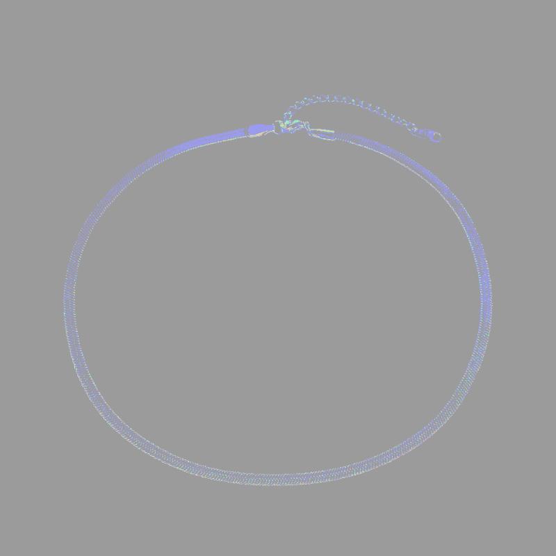 

Chains 2022 PVD 18K Gold Plated 3mm 4mm Herringbone Chain Necklace Snake For Women Stainless Steel Tarnish Free Jewelry, Silver