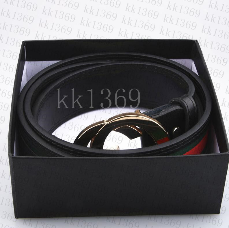 

Belt Fashion Men Genuine Leather Women Belts For man Letter Double G Bronze buckle womans strap with gift box, With box
