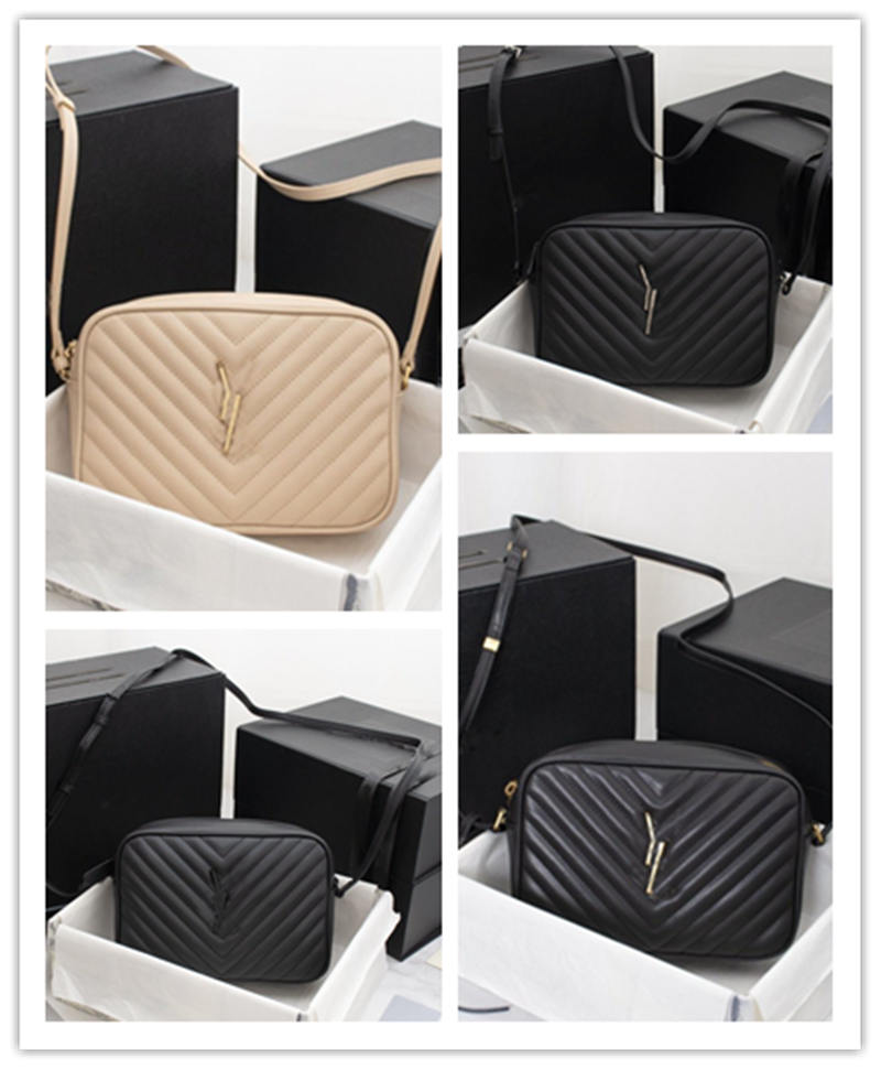 

Designer Luxury Loulou Quilted Bags Camera Bag Patent Leather Black Cross Body Shoulder-bag Women 1815 Size: 23x16x6cm, Don't pay it