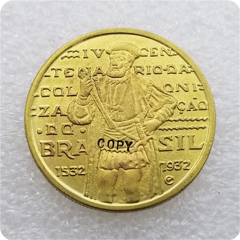 

1932 Brazil 1000 Reis Brass COIN COPY