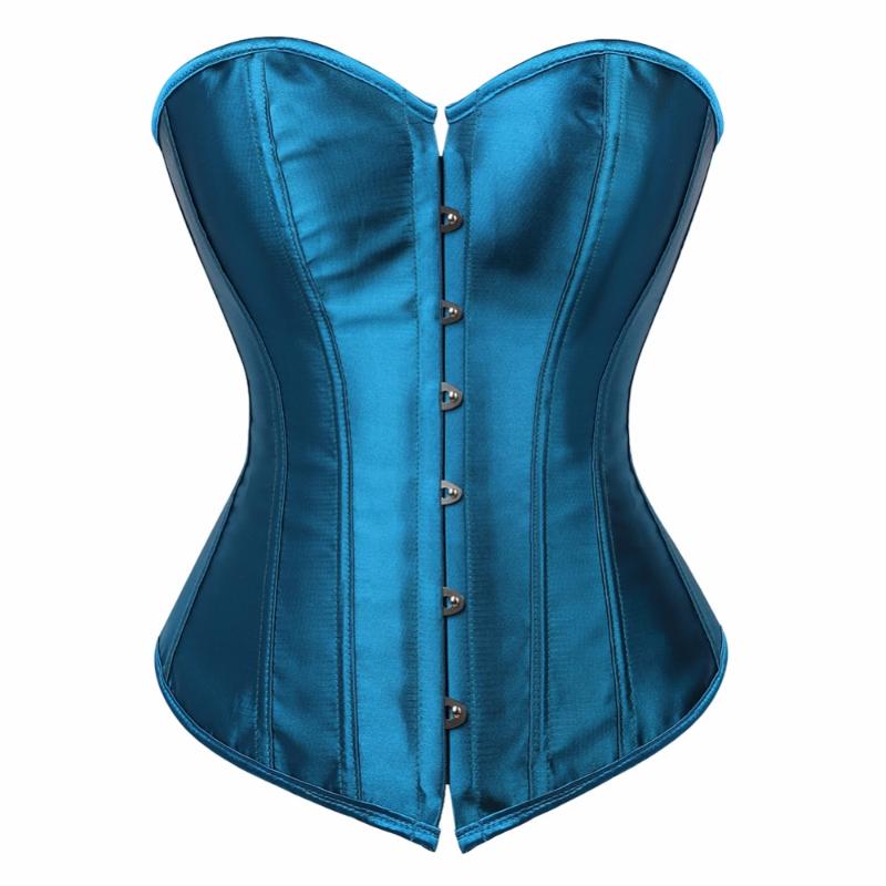 

Bustiers & Corsets Caudatus Vintage Corset Tops For Women Plus Size Wedding Bridal Bustier Lingerie Sexy Corselet Overbust Shapewear Blue, Black;white