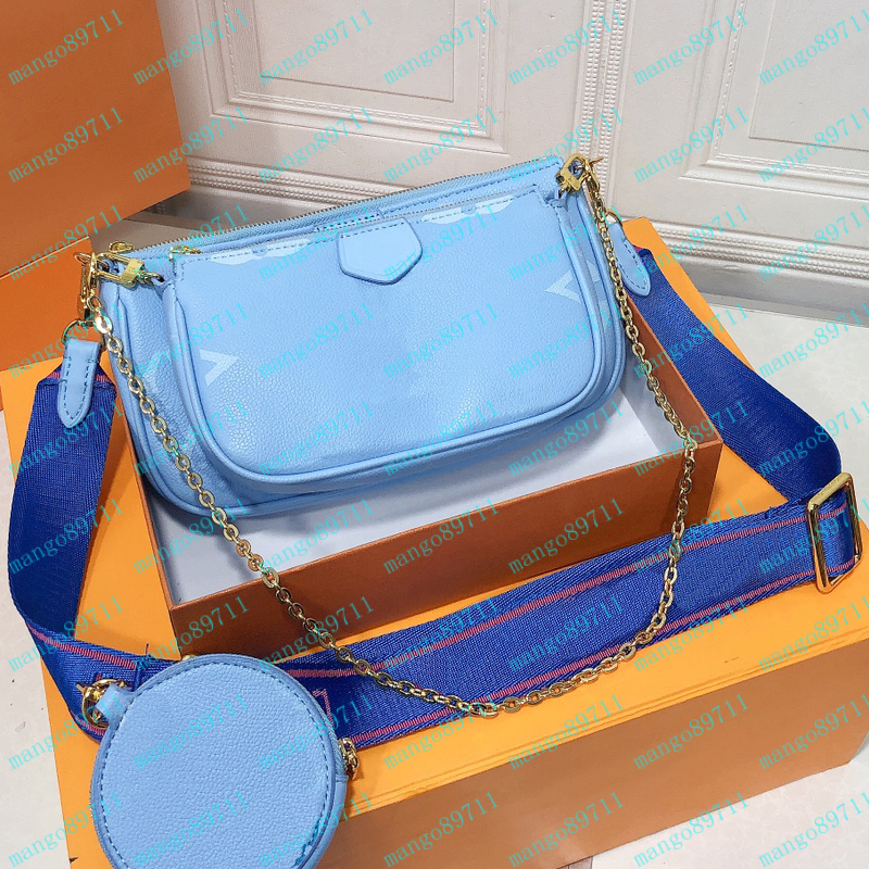 

Fashion Totes Bags Leather Women Handbags Purses 3 piece set Shoulder Bag Genuine Lady Tote Coin Purse Withe Box