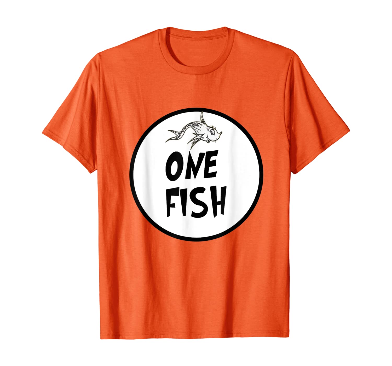 

Cute Rhyming One Fish T-shirt | Matching Croup Costume, White;black