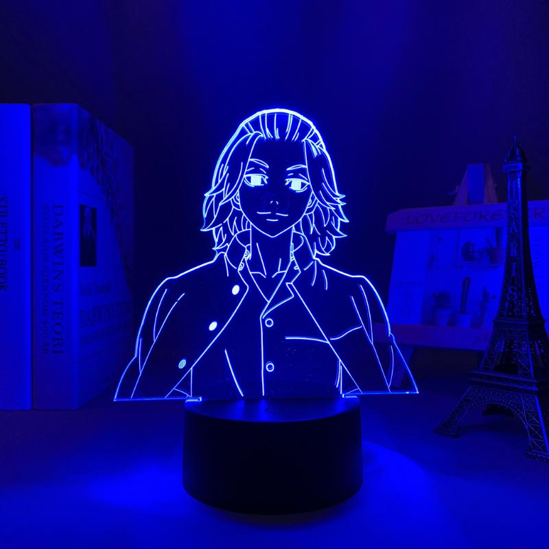

Night Lights Led Lamp Tokyo Revengers Mikey For Child Bedroom Decor Light Birthday Gift Room Table Anime 3d