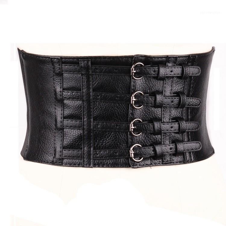 

Belts Fashion Accessories Female Vintage Belt Skirt Decoration Version Of The Trend Waist Elastic Simple Joker Four Double-breasted, Black;brown
