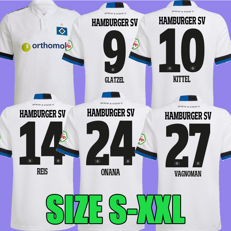 

Hamburger SV 21 22 HOME SOCCER JERSEYS Vagnoman ONANA LEIBOLD REIS Kittel GLATZEL Dudziak FOOTBALL SHIRTS 2021 2022 camisetas de fútbol top thailand, Away