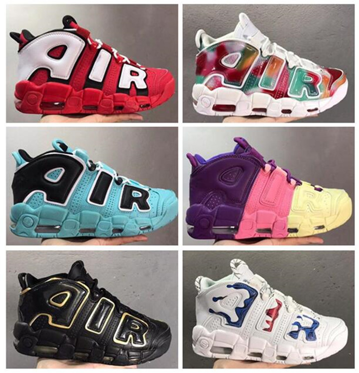 

More SUPTEMPO Men Basketball Shoes PRM Premium 96 Flax Wheat Gold s Metallic Tri-colour 3M Pippen air Sneakers student
