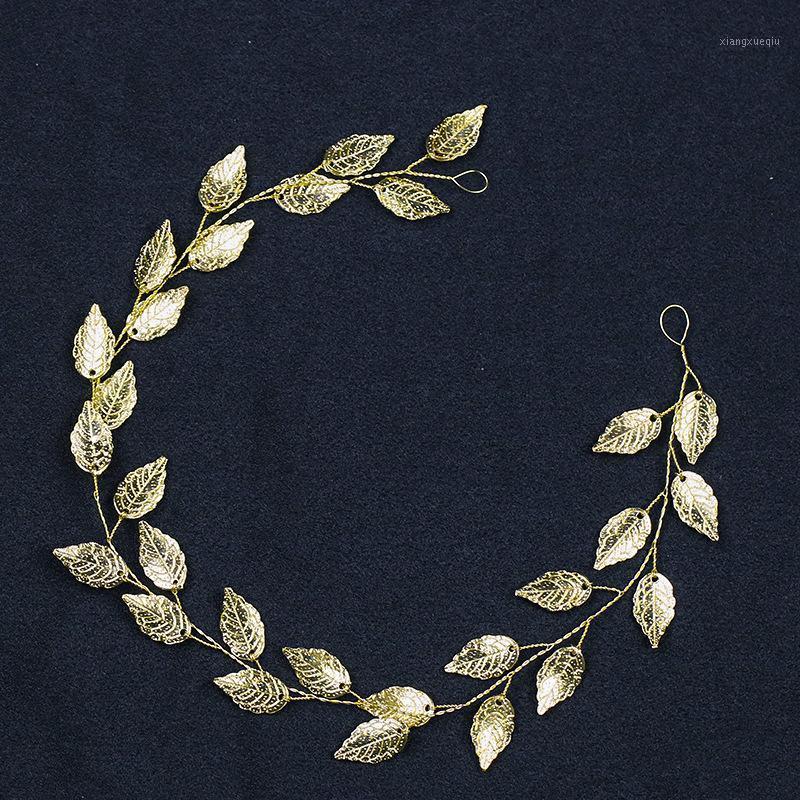 

Hair Clips & Barrettes 2022 Wedding Dress Accessories Golden Leaf Headband Bridal Fashion Headwear Girl Women Tiaras, Golden;silver