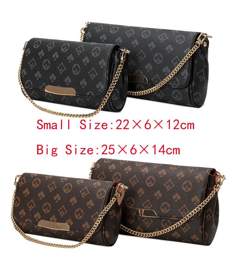 

Made In China Women's shoulder bag new trend versatile messenger PU leather handbags Brown flower texture net red cross border chain wallets purse bags, No bag(extra fees)