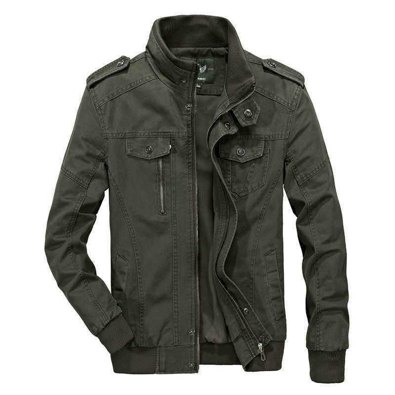 

Men's autumn washed cotton military thin jacket coat large, Khaki