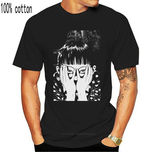 

Junji Ito Suehiro Maruo Anime Girls New 2021 Fashion Hot Mens T-Shirt Summer O Neck Cotton Custom Printed T Shirts