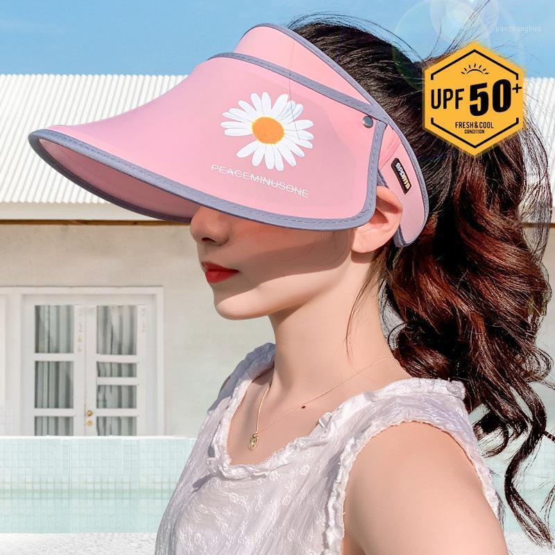 

Sunscreen Hat Female Sunshade Summer Outdoor Sun Anti Ultraviolet Beach Goddess Wide Brim Hats, Blue;gray