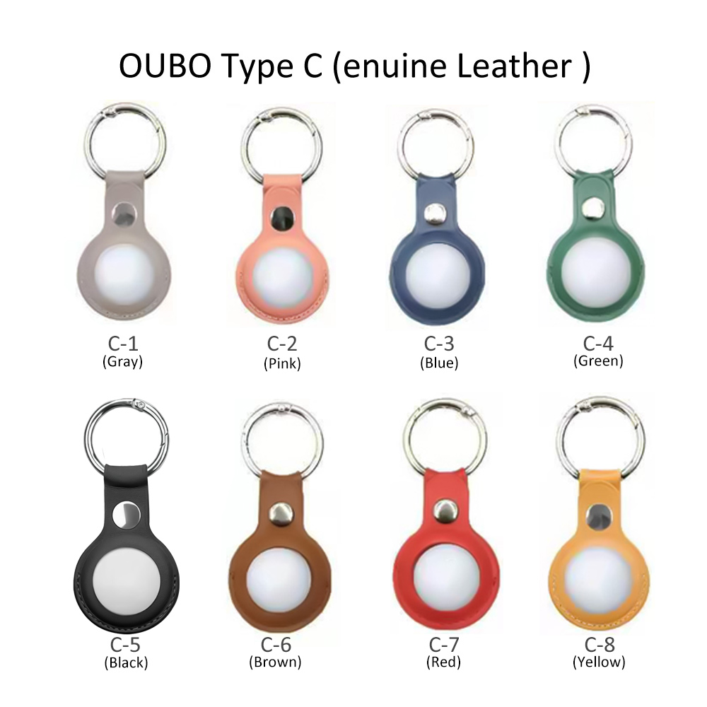 Jiutu Leather PU Protective Cover Case Anti Lose Airtag Location Tracker Cases-image-695508947