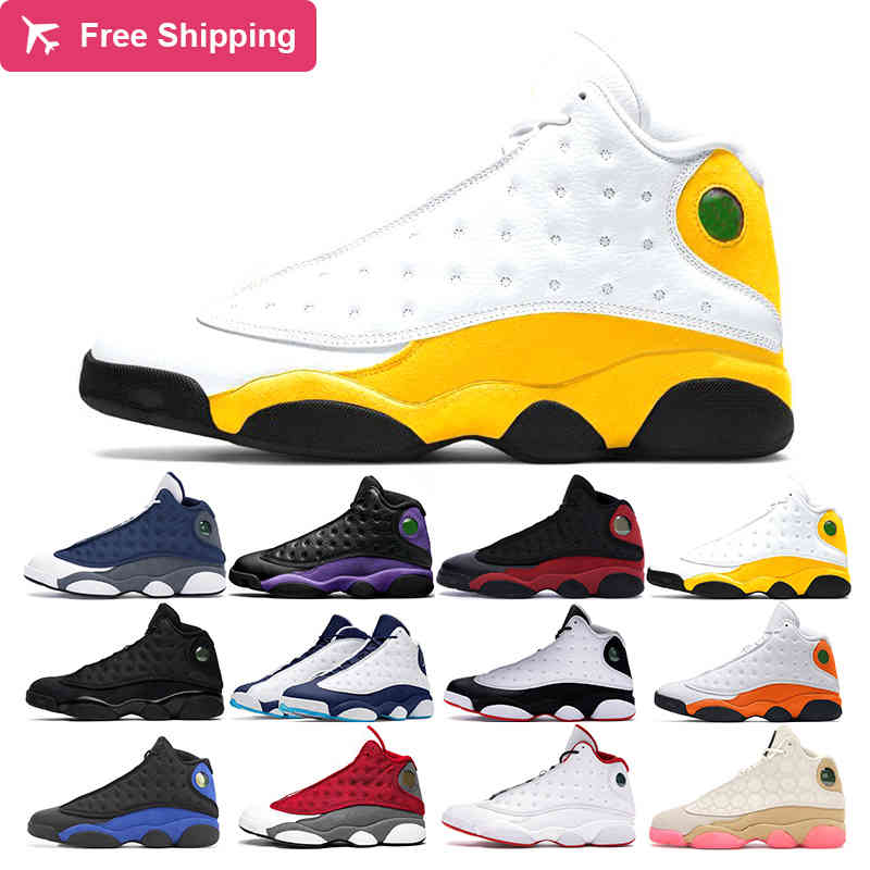 

5.5-13 men basketball shoes 13s black cat University Gold Court Purple Red Flint Hyper Royal womens mens sports sneakers trainers, 49 dark powder blue