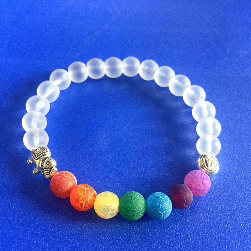 

Charm Bracelets 7 Colors Healing Balance Beads Bracelet For Women And Men Yoga Life Energy Lovers Jewelry Lucky Gift
