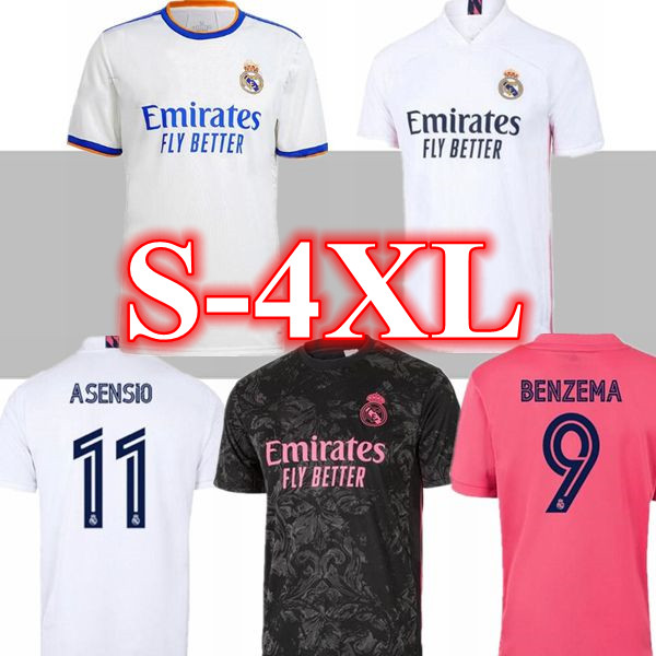 

SIZE s-4xl 2021 REAL MADRID jerseys 21 22 soccer jersey HAZARD SERGIO RAMOS BENZEMA VINICIUS camiseta football shirt uniforms men sets, Grey