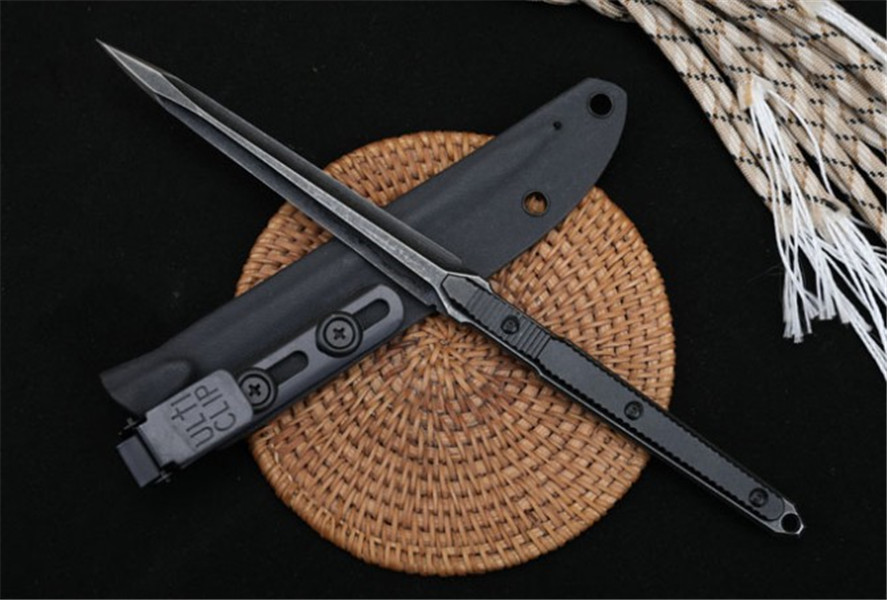 

NEWEST 2021 HN-9/HavocWorks Hand stab Straight knife 440C Sharp blade Aviation aluminum handle Tactical Combat camping outdoor tool knifes