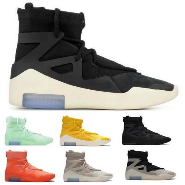 

Fear 1 Men Basketball Shoes Sneakers High Cut Oatmeal Sail Triple Black Frosted Spruce Light Bone Orange Pulse Atmosphere Question Boots Tennis Trainers