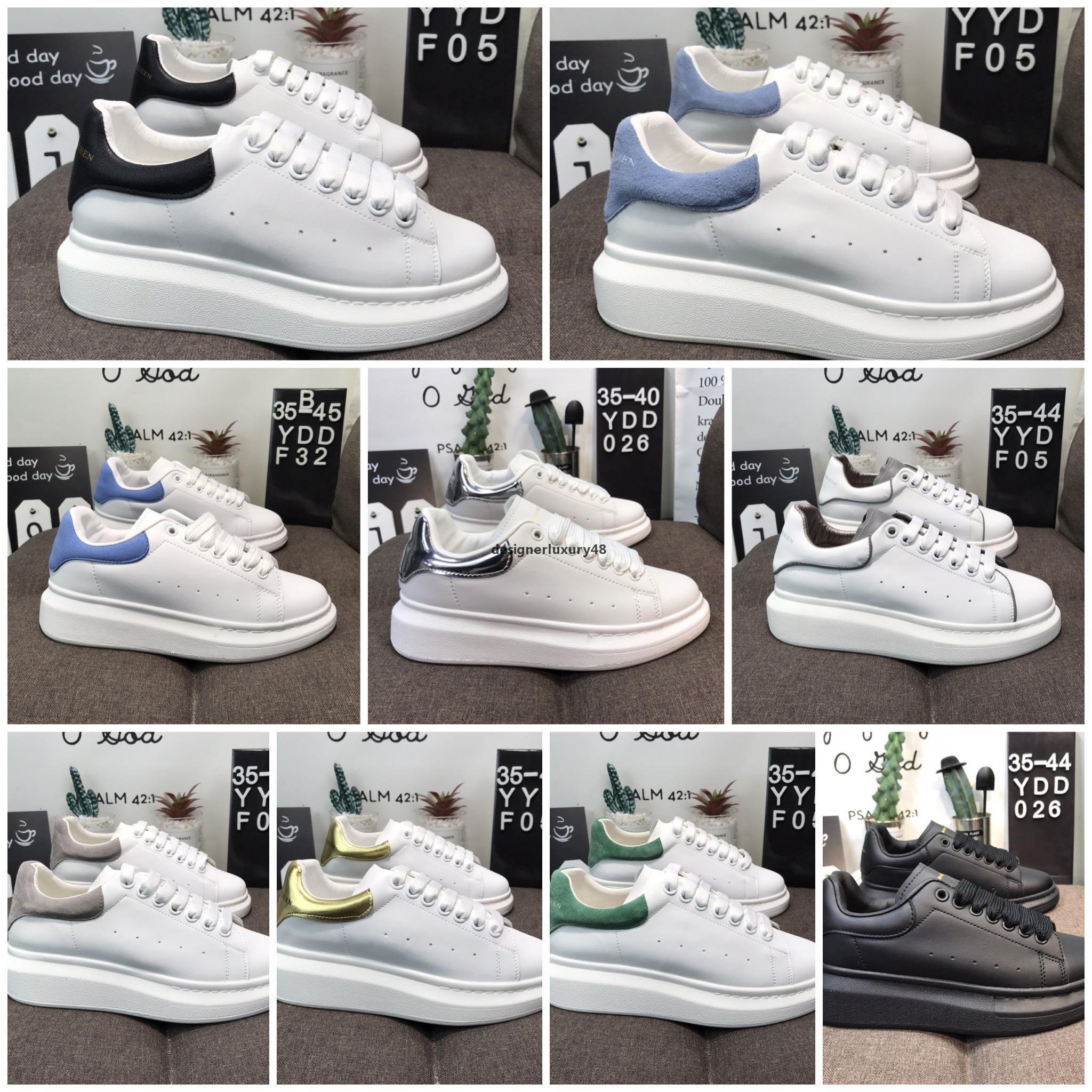 

2021 MCQUEENS ALEXANDER designer overseized ll new ok mqueen men women shoes platform sneakers 36-44 whhg mTX, Blue;gray