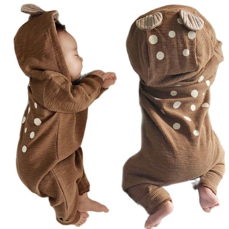 

Jumpsuits YUMYAM Cute BABY Costume Boy Girl Clothes Long Sleeve Hoddies Zipper Romper Autumn Spring Wear 0-18M, Blue