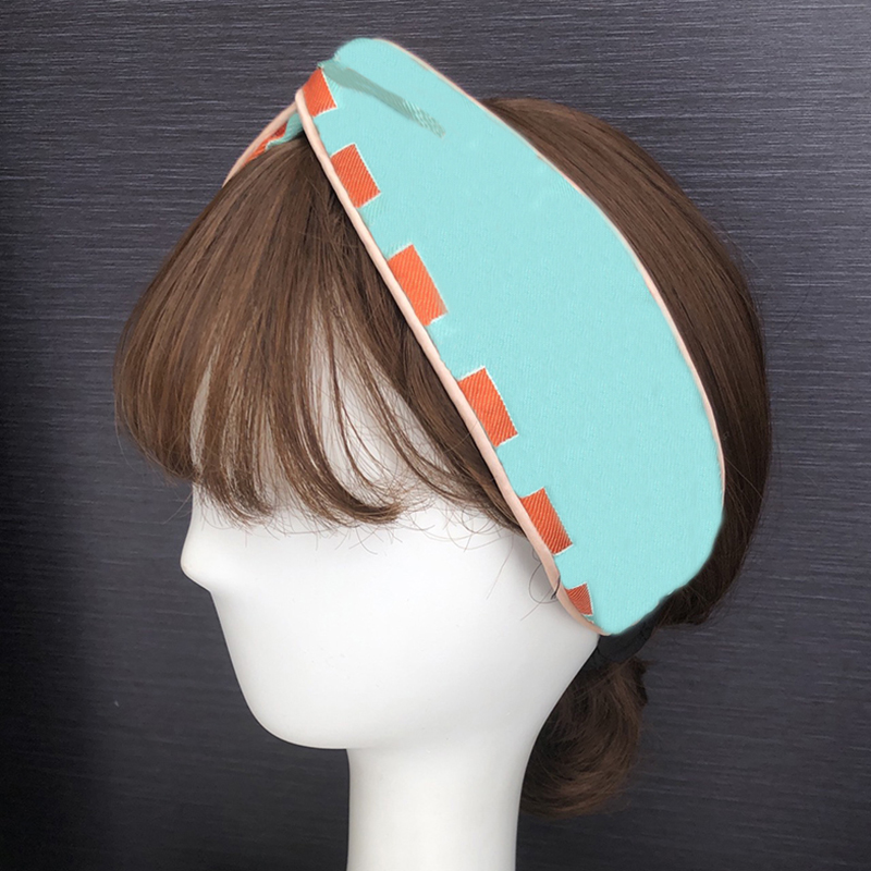 

Creative Letter Embroidery Lady Hairband Vintage Casual Women Yoga Hair Band INS Fashion Cross Elastic Headband