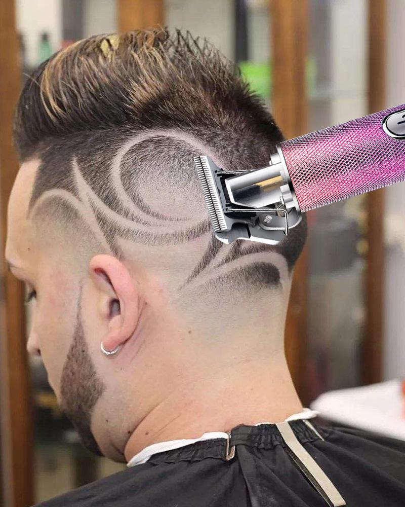 

Retro Electric Shaver Hair Clipper Hair Cutting Machine Pro Beard Trimmer Oil Head Electric Push Shear Hairdressing Tool