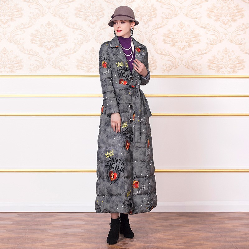 

Women's Down & Parkas Quality leather Top Autumn Sexy Party Mermaid Casual Women Hollow Out Embroidery Long Sleeve White Black Dress Ab