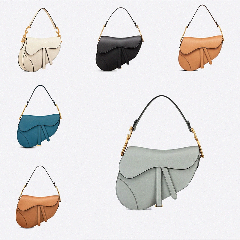 

High Quality Designer Bags Women Fashion Gold Metal Sac Saddle matte printing Embroidery Handbags Cross body Handbag Shoulder Phone Vintage Bag Purse Z109#