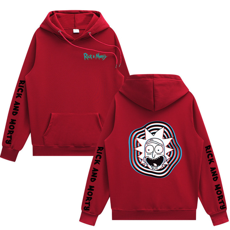 Pull anime drôle Rick personnalisé Pure Confort Pullover Fashion Sportswear à manches longues Pure Cotton Sweat à capuche populaire